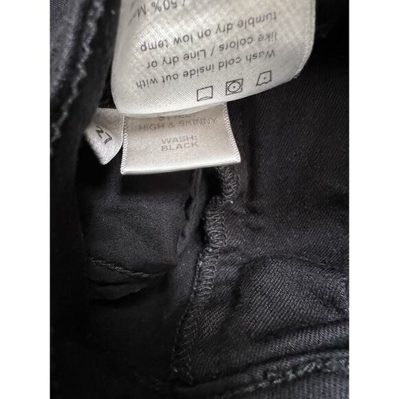 Reformation Jeans Faded‎ Black High and Skinny Black Wash Size 27 - Picture 5 of 5